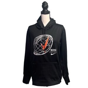 Nike- Black Football hooded sweatshirt